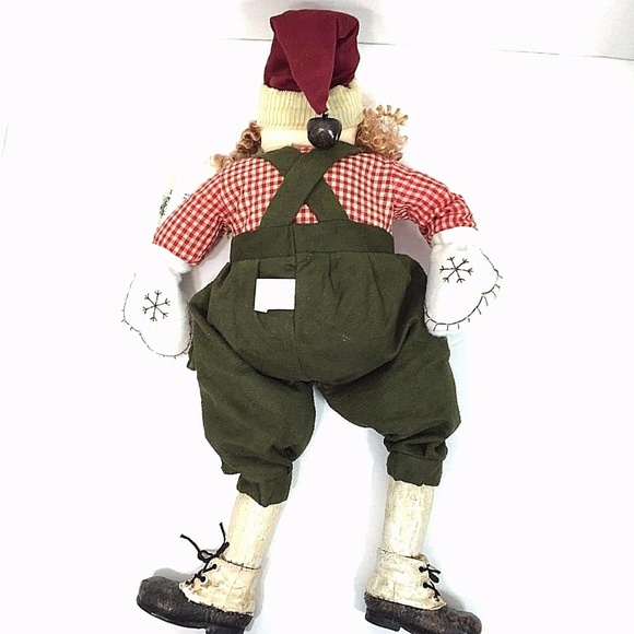 Rustic Santa Claus Shelf Sitter With Dangling Legs - Picture 8 of 8